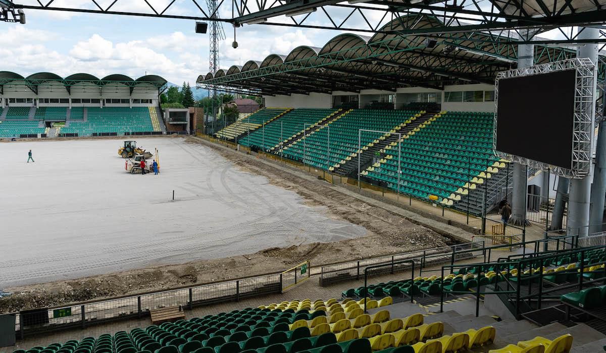 Rekonstrukcne prace stadiona MSK Zilina