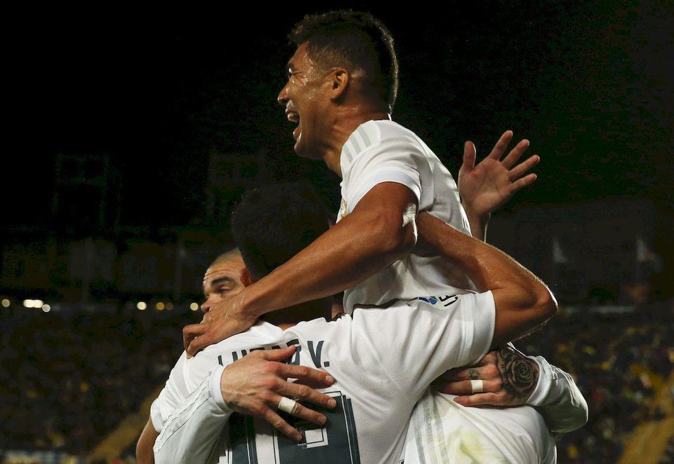 Real Madrid Casemiro gol mar16 Reuters