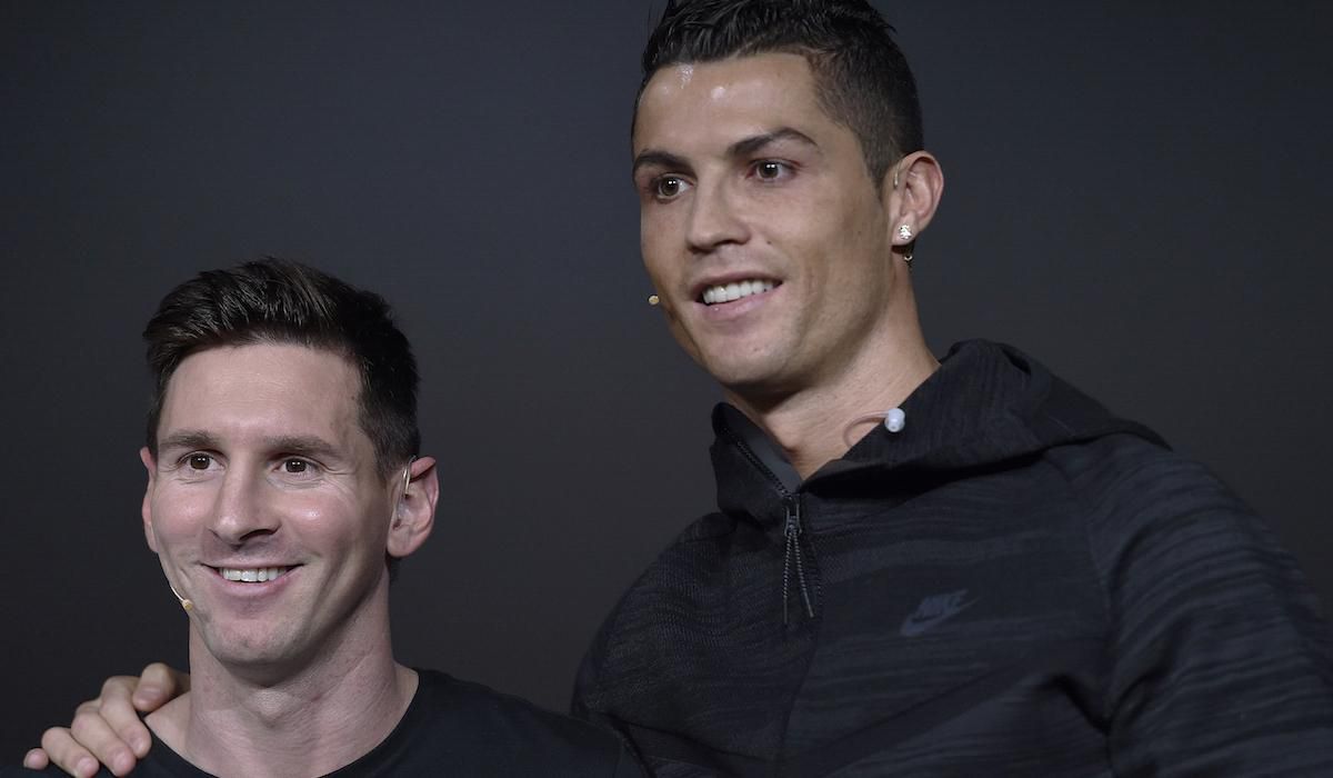 Lionel Messi, Cristiano Ronaldo, tlacovka, jan16