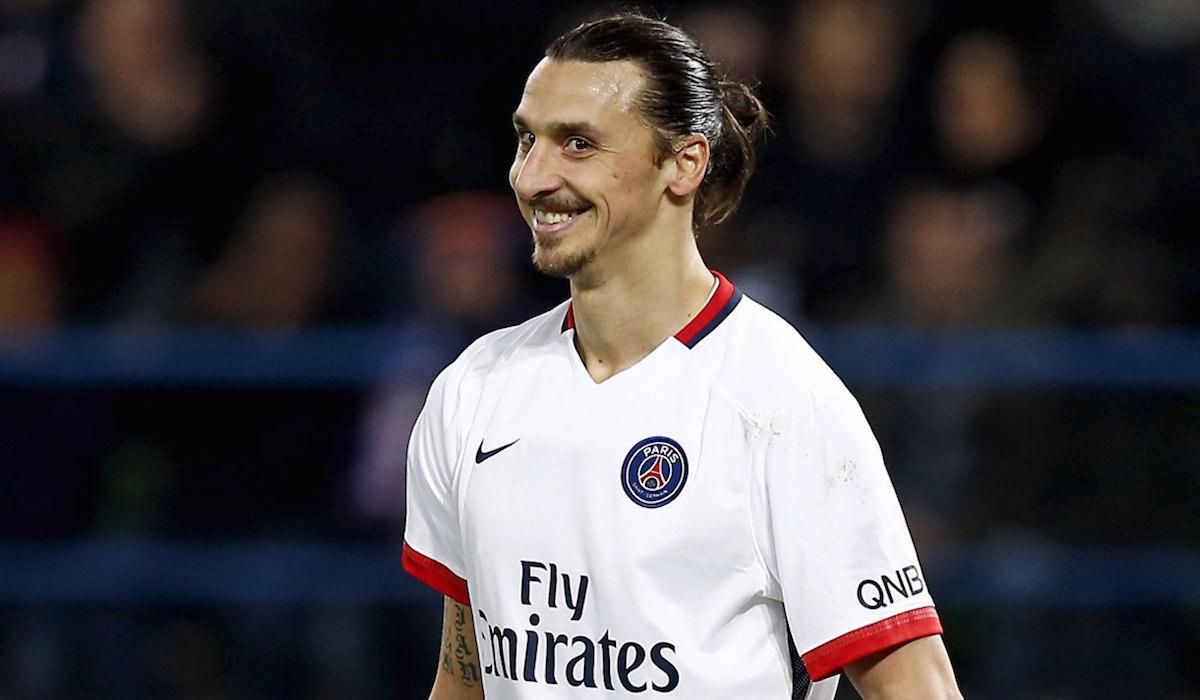 Zlatan Ibrahimovic, Pariz St. Germain, vs. Caen, sibalsky usmev, Dec2015