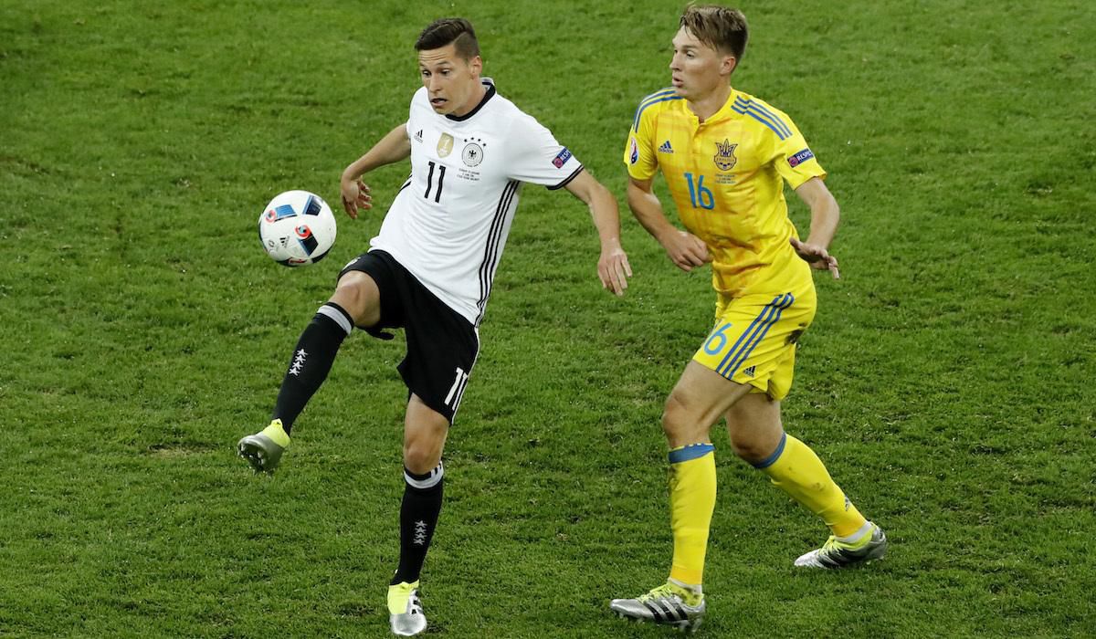 Nemecko, Julian Draxler, Ukrajina, Sergej Sydorcuk, EURO 2016, jun16