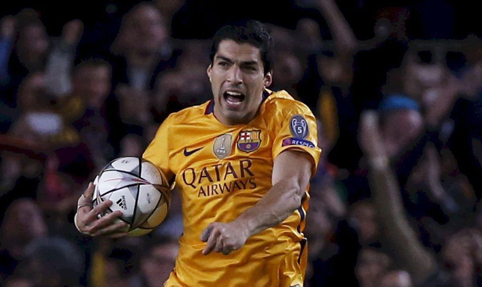 Luis Suarez FC Barcelona gol stvrtfinale apr16 Reuters
