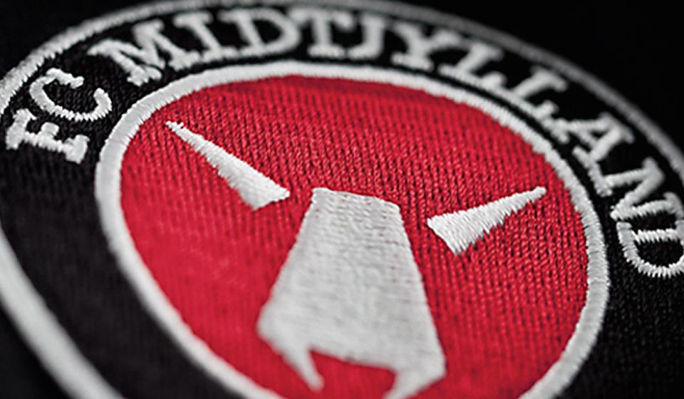 FC Midtjylland, logo, vysivka, Feb2016