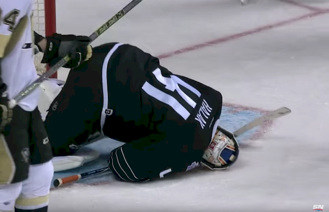 Jaroslav Halak NY Islanders zranenie mar16 Youtube