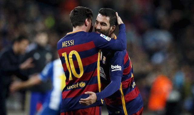 Arda Turan, Messi, FC Barcelona