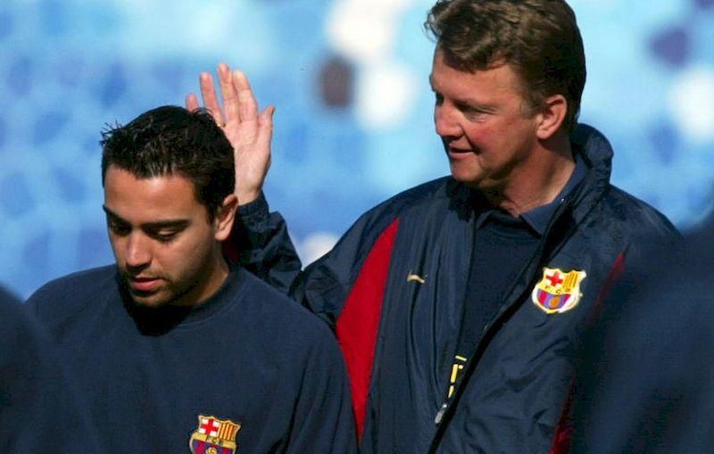 Louis van Gaal Xavi Hernandez aug98 archiv