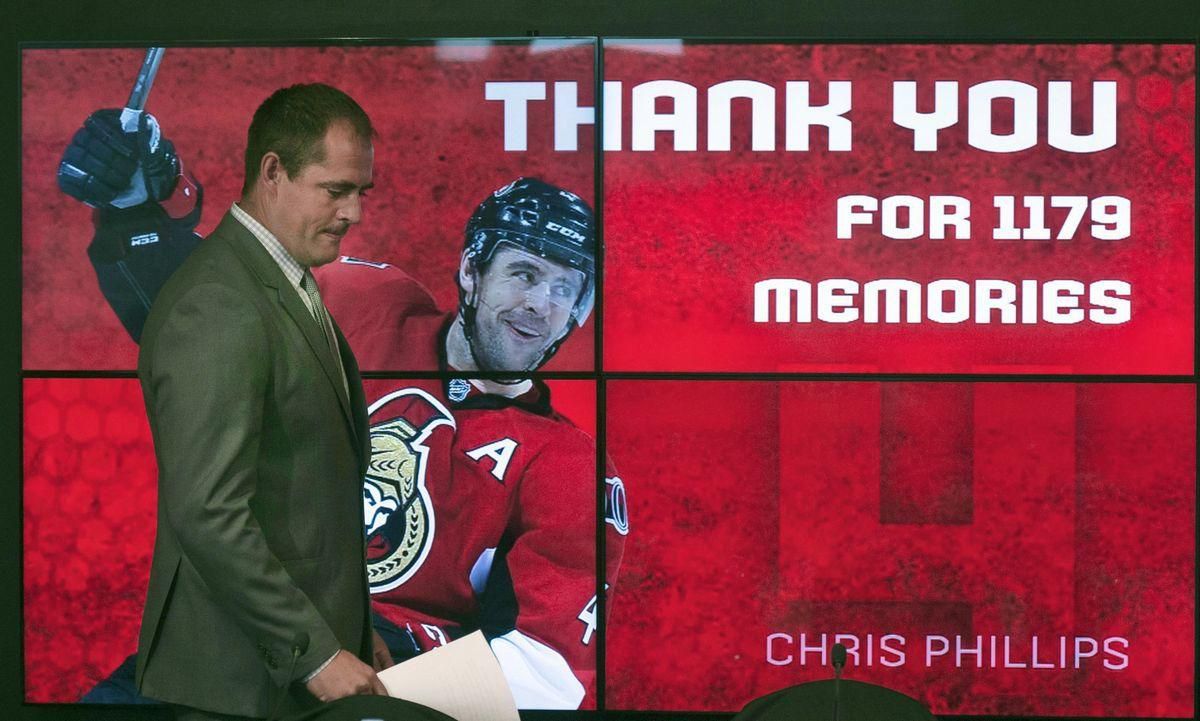 Chris Phillips Ottawa Senators rozlucka maj16 SITA