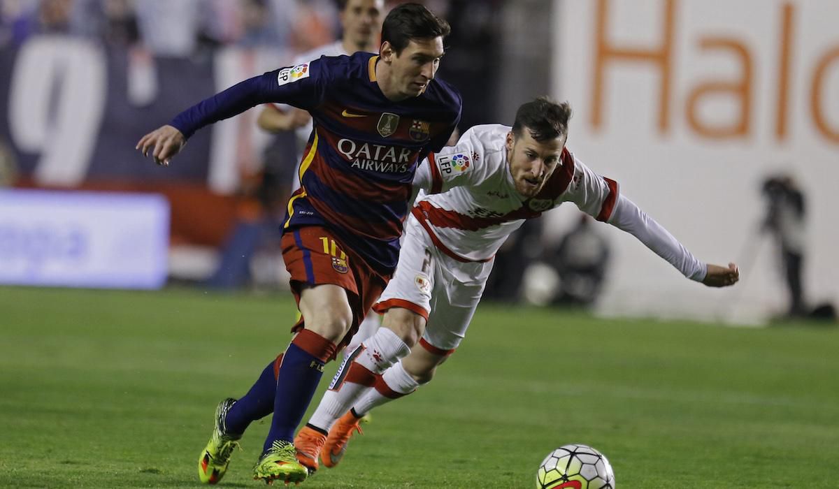 Roberto Roman, Lionel Messi, Barcelona, Rayo Vallecano, suboj, mar16