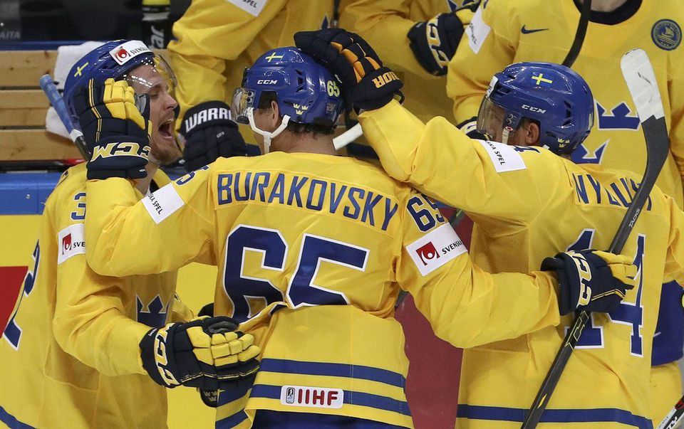 SVedsko hokejisti radost postup ms2016 Reuters
