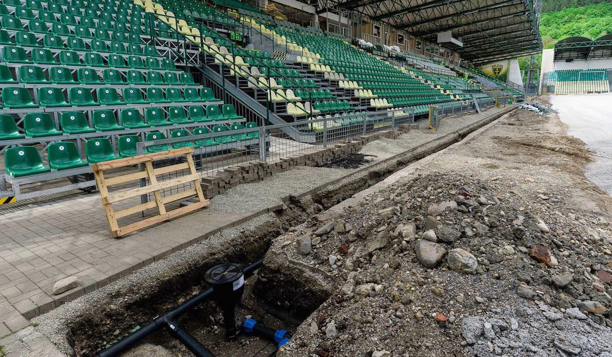 Rekonstrukcne prace stadiona MSK Zilina