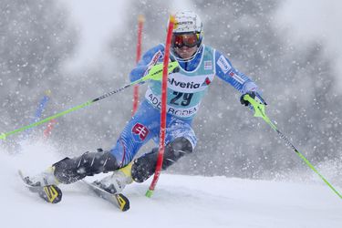 Lyžovanie-SP: Kristoffersen vyhral slalom v Adelbodene, Žampovci neuspeli