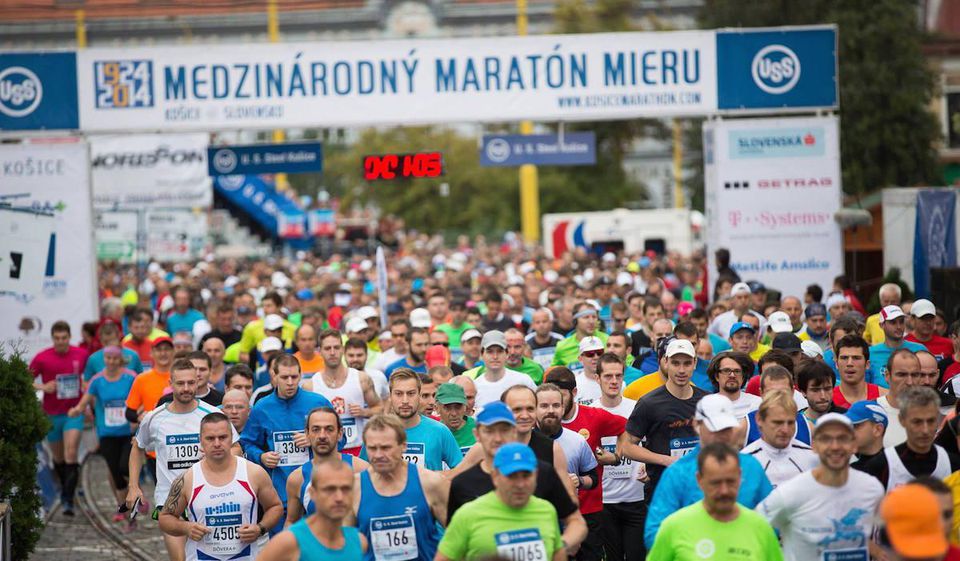 Medzinárodný maratón mieru v Košiciach.