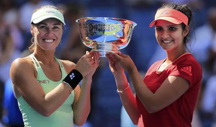 US Open: Martina Hingisová sa teší z výhry vo štvorhre