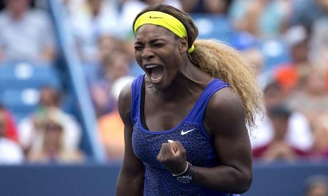 Serena williamsova vitazne gesto wta cincinnati aug2014 reuters