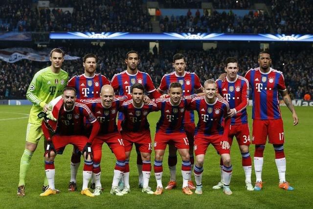 Bayern Mnichov futbal tim roka ilustracka