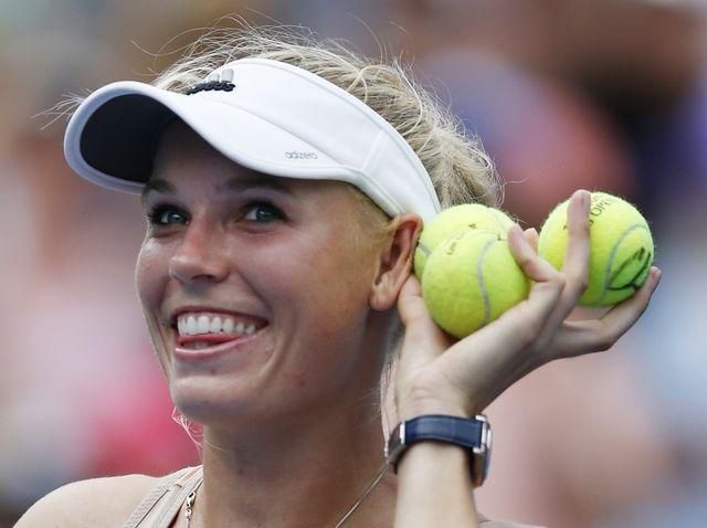 Caroline Wozniacki foto dna ilustracka 2014 US Open