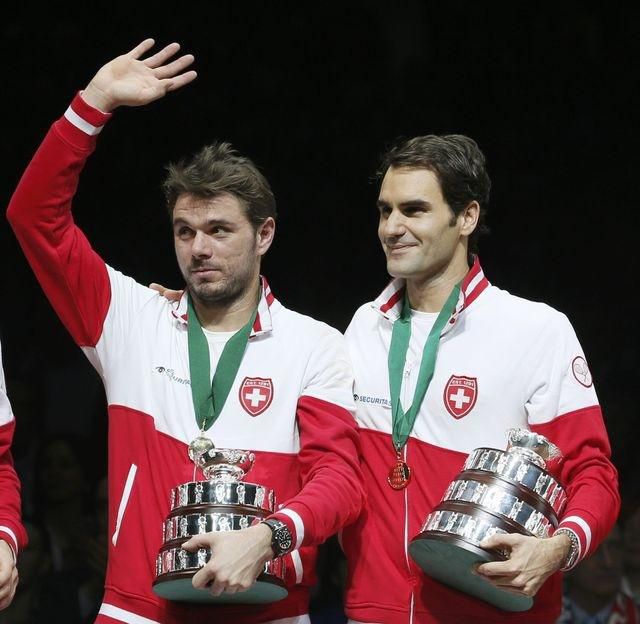 Svajciarsko roger federer stan wawrinka davis cup titul nov14 reuters