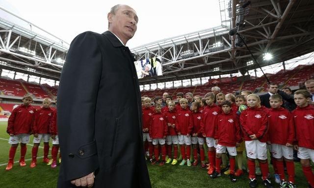 Vladimir putin novy stadion spartak moskva krst aug2014 sita