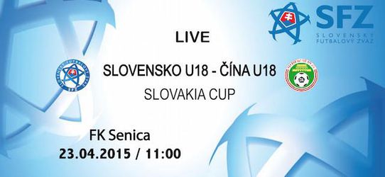 ZÁZNAM: Slovakia Cup: Čína "18" - Slovensko "18" 2:3 (1:2)