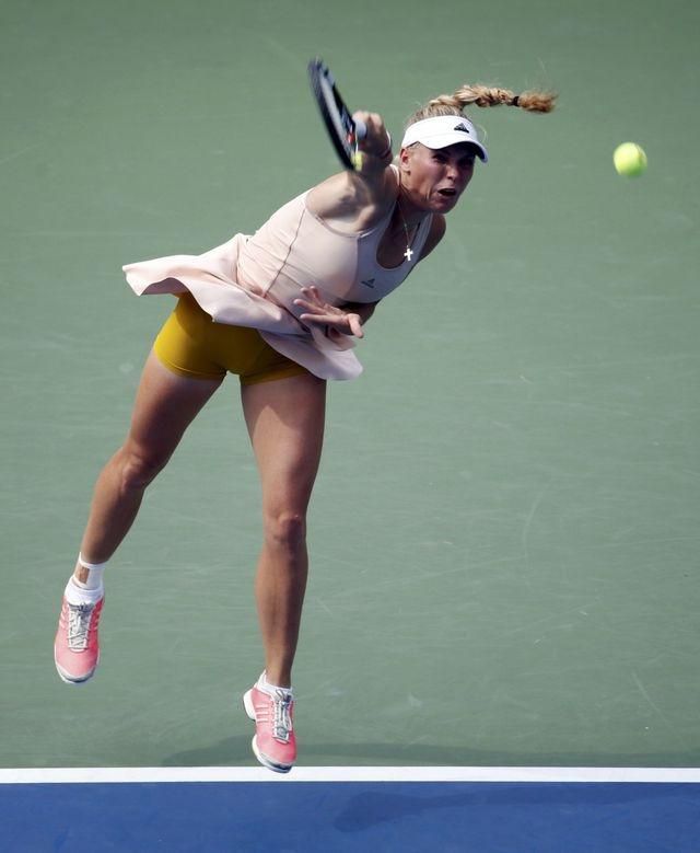 Caroline Wozniacki foto dna ilustracka 2014 US Open reuters