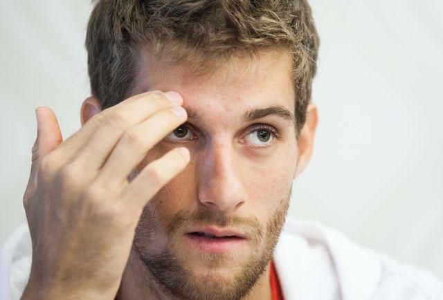 Martin Klizan tenis foto ilustracka pohlad