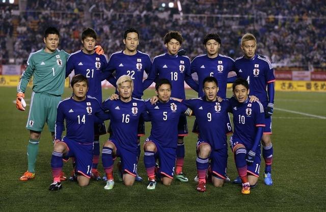Japonsko futbal zostava 2014 ilustracka