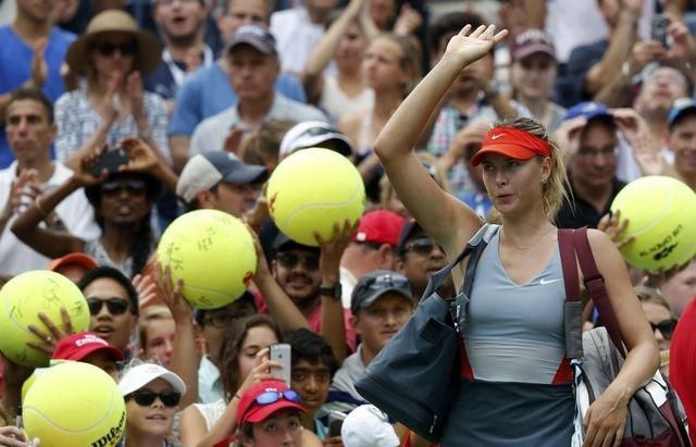 Maria sarapovova usopen osemfinale aug14 reuters