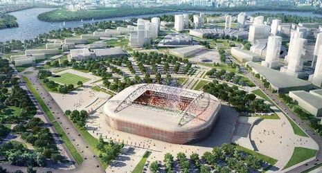 Fanúšik Spartaka Moskva si pri páde zo strechy štadióna zlomil ruky