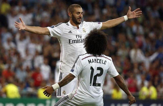 Real madrid benzema marcelo lm sep14 reuters