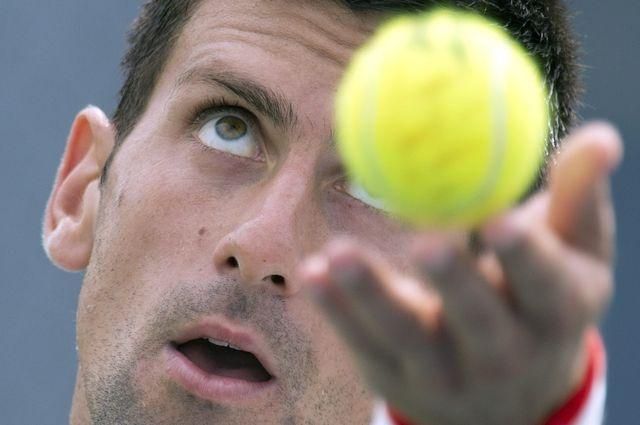 Novak Djokovic tenis ilustracka foto