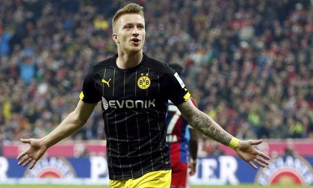 Marco reus dortmund cierny dres golova radost vs bayern nov2014 reuters