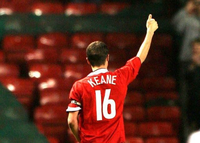 Roy Keane foto Man United ilustracka