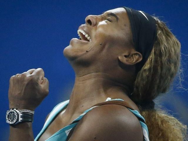 Serena Williamsova tenis foto ilustracka ou yeah