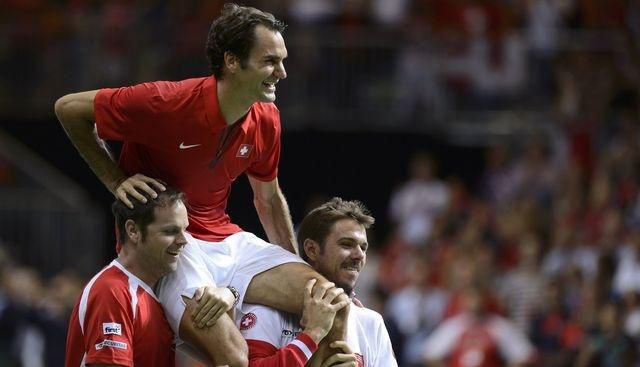 Federer wawrinka davis cup 2014