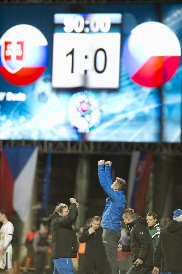 Slovenský triumf nad rivalom z Česka - najlepšie fotky