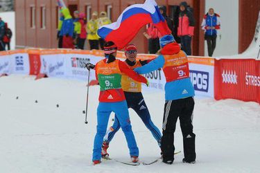 SZU: Beh na lyžiach: Štafeta žien pre Rusky, Slovenky deviate