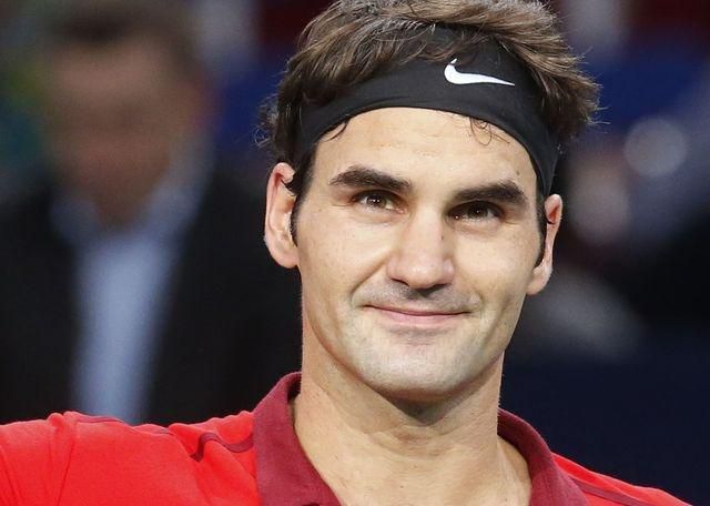 Roger Federer tenis foto ilustracka