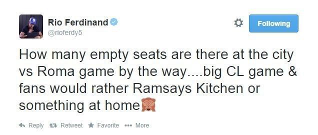 Ferdinand rio tweet sep14