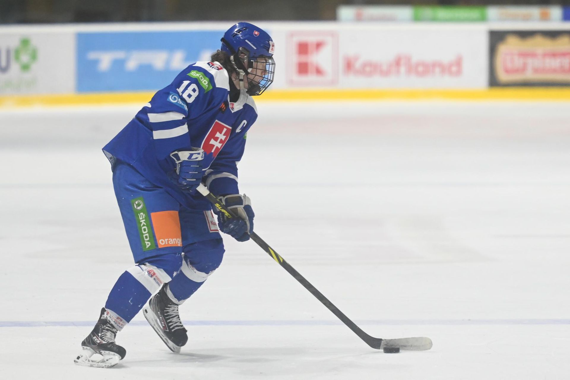 Boris Žabka v prípravnom zápase hráčov do 18 rokov Slovensko - Česko.