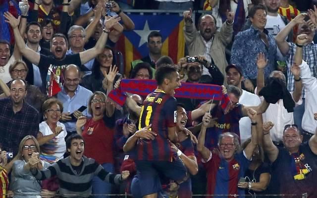 Neymar barcelona gol elclasico okt13 reuters