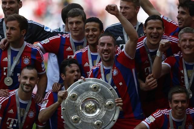 Bayern mnichov titul oslava maj14 reuters