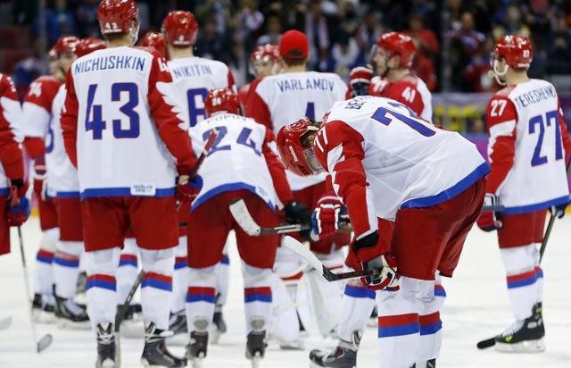 Rusko hokej foto ilustracka Soci