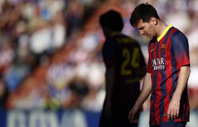 Messi prehra sklamanie valladolid reuters