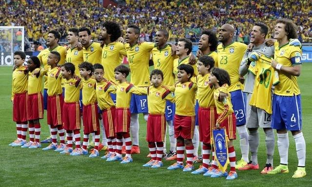 Brazilia hraci hymna vs nemecko semifinale ms2014 sita