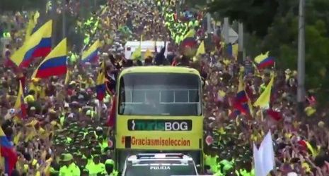 Video: V Kolumbii vítali hráčov ako majstrov sveta