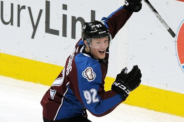 Gabriel landeskog colorado avalanche ilustracka