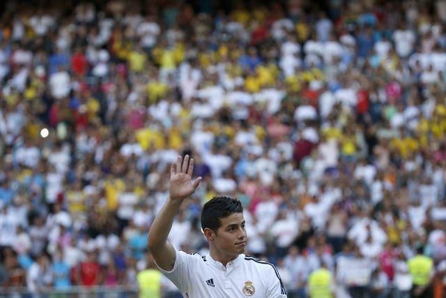 Rodriguez james real madrid predstavenie fanusikovia jul14 reuters