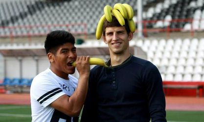 Foto: Aj futbalisti Trenčína pózovali s banánmi
