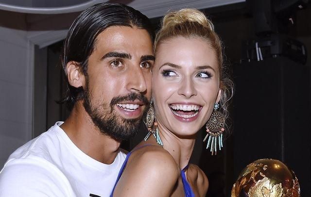 Khedira Sami Lena Gercke Nemecko foto