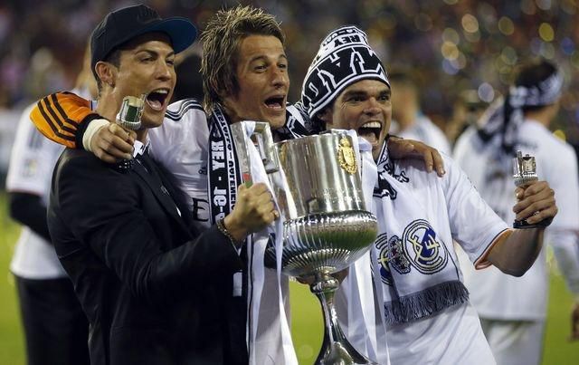 Ronaldo coentrao pepe real madrid copadelrey 2014 reuters
